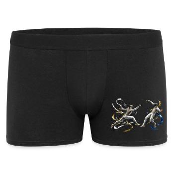 Duellfecht-Energie-Bänder - Männer Boxer Shorts - Schwarz - Vorne