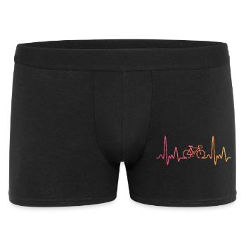 Vélo Sunset battement de cœur cycliste cyclisme - Boxer Homme - noir - Devant
