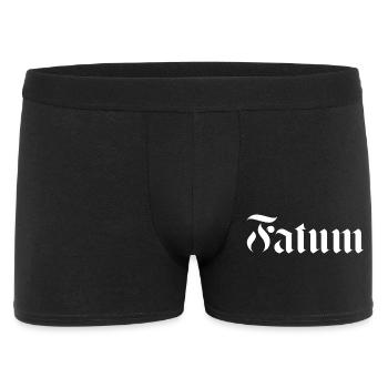 Gotische Falum-Kalligraphie-Tattoos - Männer Boxer Shorts - Schwarz - Vorne