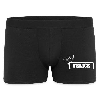 Kroenchen Felice - Männer Boxer Shorts - Schwarz - Vorne