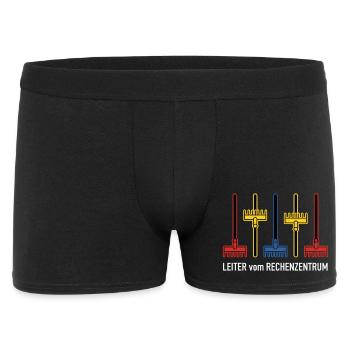 Rechenzentrum Design Gartengeräte Rechen Leiter - Männer Boxer Shorts - Schwarz - Vorne