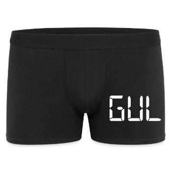 Gelb – LCD - Männer Boxer Shorts - Schwarz - Vorne