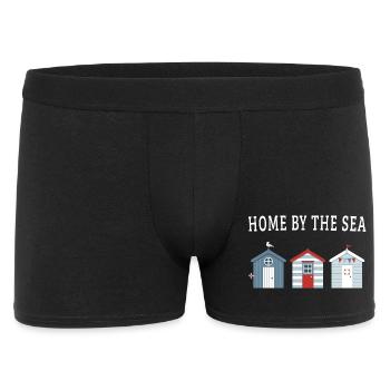 Maison au bord de la mer – Maisons de plage - Boxer Homme - noir - Devant