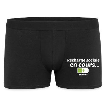 Recherche sociale en cours...autisme - Boxer Homme - noir - Devant