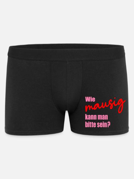 Beste Freundin Maus - Männer Boxer Shorts - Schwarz
