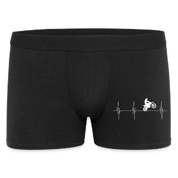 Moto Heartbeat Motocross - Boxer Homme - noir - Devant