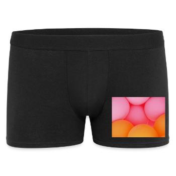Brightly coloured balloons in orange pastel colours - Men's Boxer Shorts - black - Front