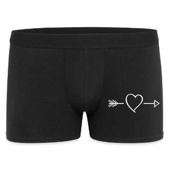 Heart Arrow Line Art - Men's Boxer Shorts - black - Front