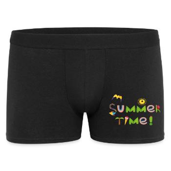 Heure avancée - Boxer Homme - noir - Devant