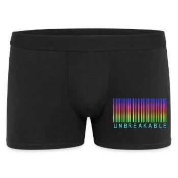 Code-barres arc-en-ciel incassable - Boxer Homme - noir - Devant