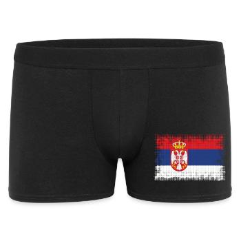 Pays Serbie - Boxer Homme - noir - Devant