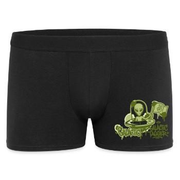 Alien Ufo Graffiti Graphic - Men's Boxer Shorts - black - Front
