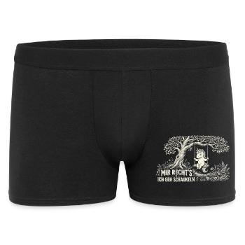 Mir reichts ich GEH schaukeln Lustiges Einhorn - Männer Boxer Shorts - Schwarz - Vorne