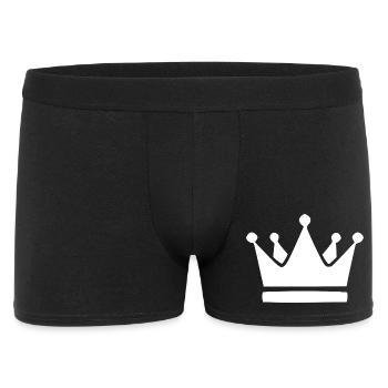 Cadeaux d’anniversaire Crown White Cadeaux d’anniversaire - Boxer Homme - noir - Devant