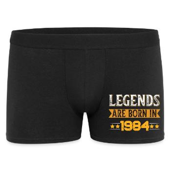 Anniversaire né en 1984 - Boxer Homme - noir - Devant