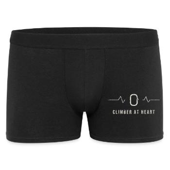 Grimpeur au cœur battement de cœur - Boxer Homme - noir - Devant