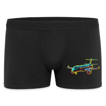 Style de bande dessinée d’avion - Boxer Homme - noir - Devant