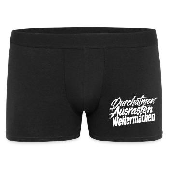 Ausrasten Weiter - Männer Boxer Shorts - Schwarz - Vorne