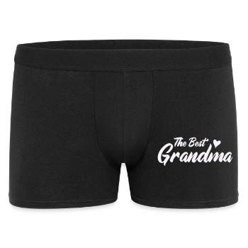 Beste Oma Herzdesign - Männer Boxer Shorts - Schwarz - Vorne