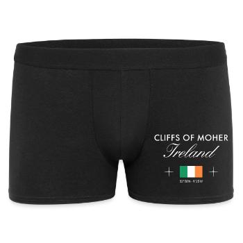 Cliffs of Moher Coordonnées Souvenir de voyage - Boxer Homme - noir - Devant