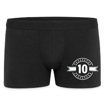 10_zahl- - Men's Boxer Shorts - black - Front