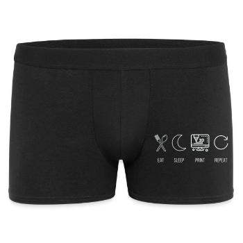 Eat, Sleep, Print, Repeat 3D Printing Maker - Men's Boxer Shorts - black - Front
