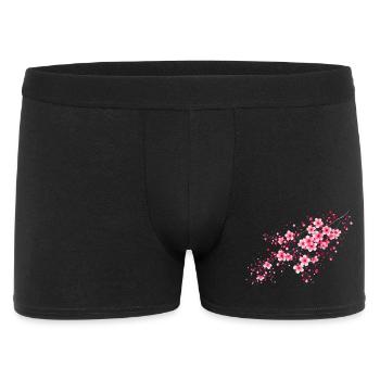 Cherry Blossoms Branch Sakura Flowers Cherry - Men's Boxer Shorts - black - Front