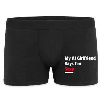 Ma copine IA dit que je suis sexy - Boxer Homme - noir - Devant