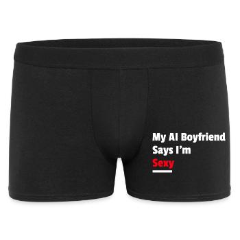 Mon petit ami IA dit que je suis sexy - Boxer Homme - noir - Devant
