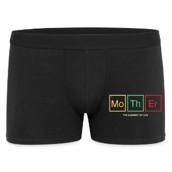 Mother Periodensystem Mama Geschenk - Männer Boxer Shorts - Schwarz - Vorne