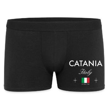 Souvenir de voyage des coordonnées de Catane Sicile - Boxer Homme - noir - Devant