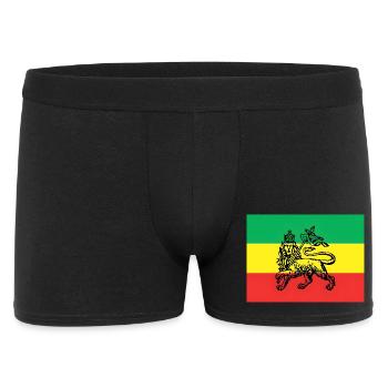 Haile Selassie I Jah Rastafari Rasta Reggae Roots - Men's Boxer Shorts - black - Front