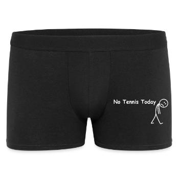 No tennis today – funny tennis player - Men's Boxer Shorts - black - Front