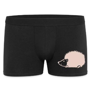 Cuddly hedgehog silhouette - Men's Boxer Shorts - black - Front