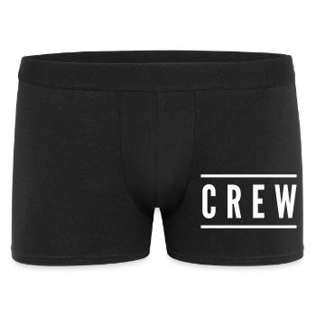 crew_linie- - Men's Boxer Shorts - black - Front