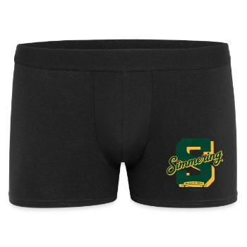 Wien Simmering (11. Bezirk) - Männer Boxer Shorts - Schwarz - Vorne
