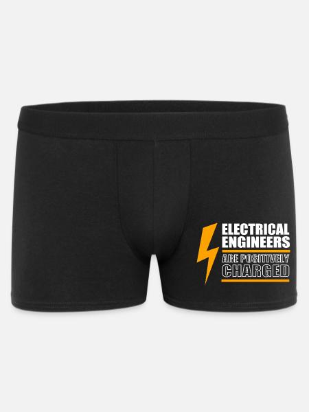 Elektroingenieur Elektriker Elektrotechnik - Männer Boxer Shorts - Schwarz