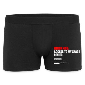 Fehler 403 Zugriff verweigert - Männer Boxer Shorts - Schwarz - Vorne