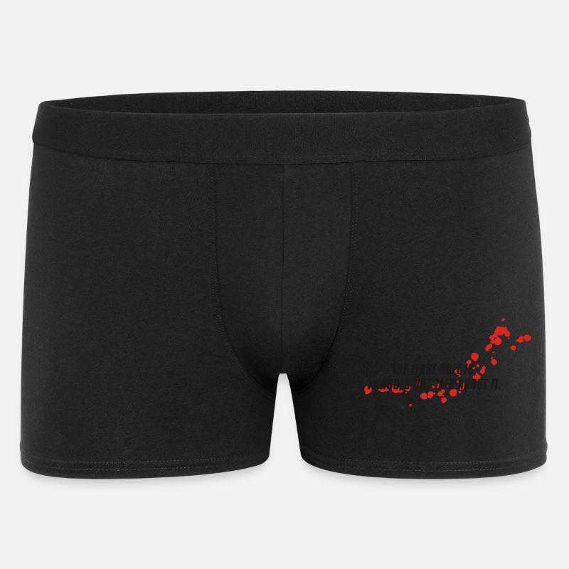 blutfleck - blood - blut - Männer Boxer Shorts - Schwarz