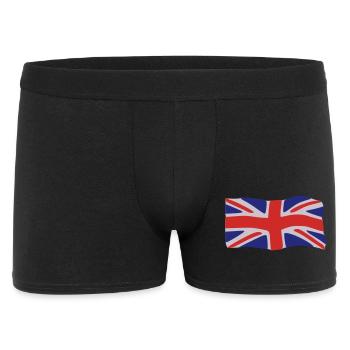 Flagge Großbritannien - Männer Boxer Shorts - Schwarz - Vorne