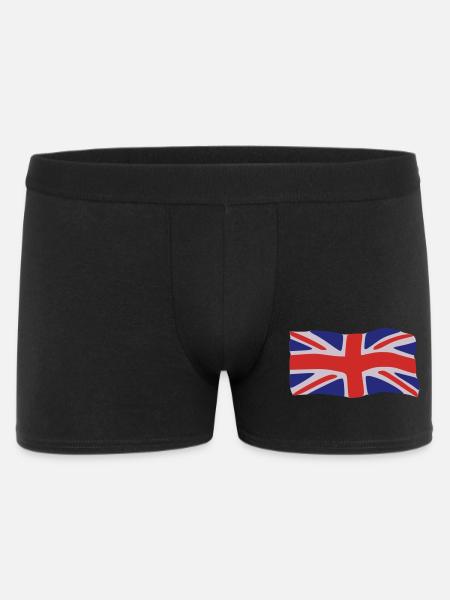 Flagge Großbritannien - Männer Boxer Shorts - Schwarz