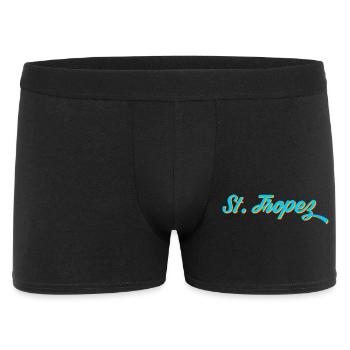 Calligraphie au néon de Saint-Tropez - Boxer Homme - noir - Devant