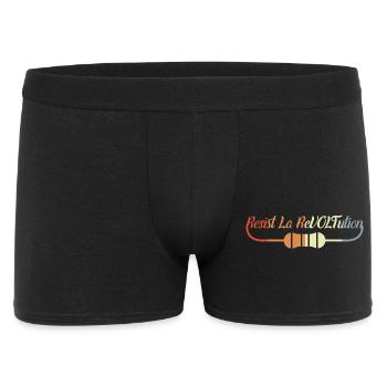 Lustiger Elektriker Spruch - Männer Boxer Shorts - Schwarz - Vorne