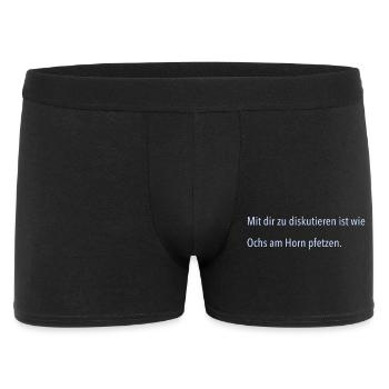 IMG 7292 - Männer Boxer Shorts - Schwarz - Vorne