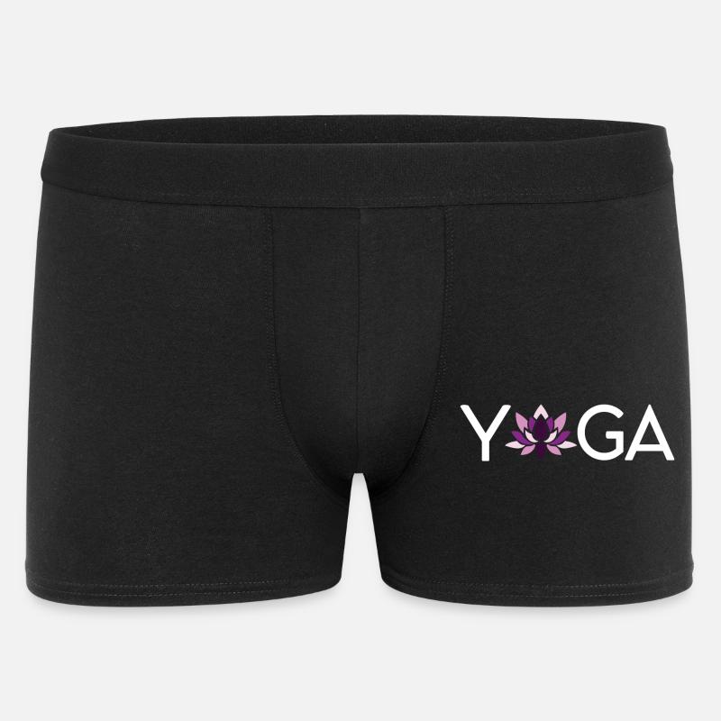Yoga Geschenkidee - Männer Boxer Shorts - Schwarz