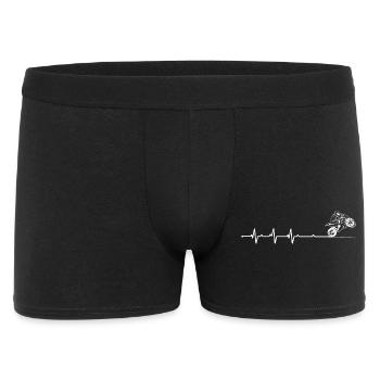 Motocross Pulse Line Art - Men's Boxer Shorts - black - Front