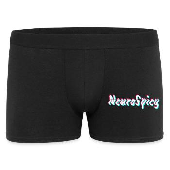 Neurospicy Neurodivergent ADHS Autismus - Männer Boxer Shorts - Schwarz - Vorne