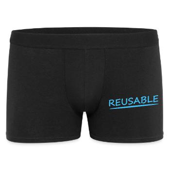 REUSABLE - Men's Boxer Shorts - black - Front