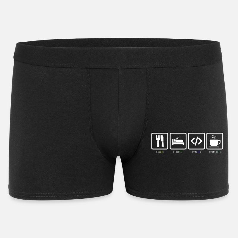 Eat Sleep Code Coffee - Men's Boxer Shorts - black