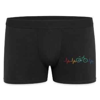 Bicycle Heartbeat Cycling - Men's Boxer Shorts - black - Front